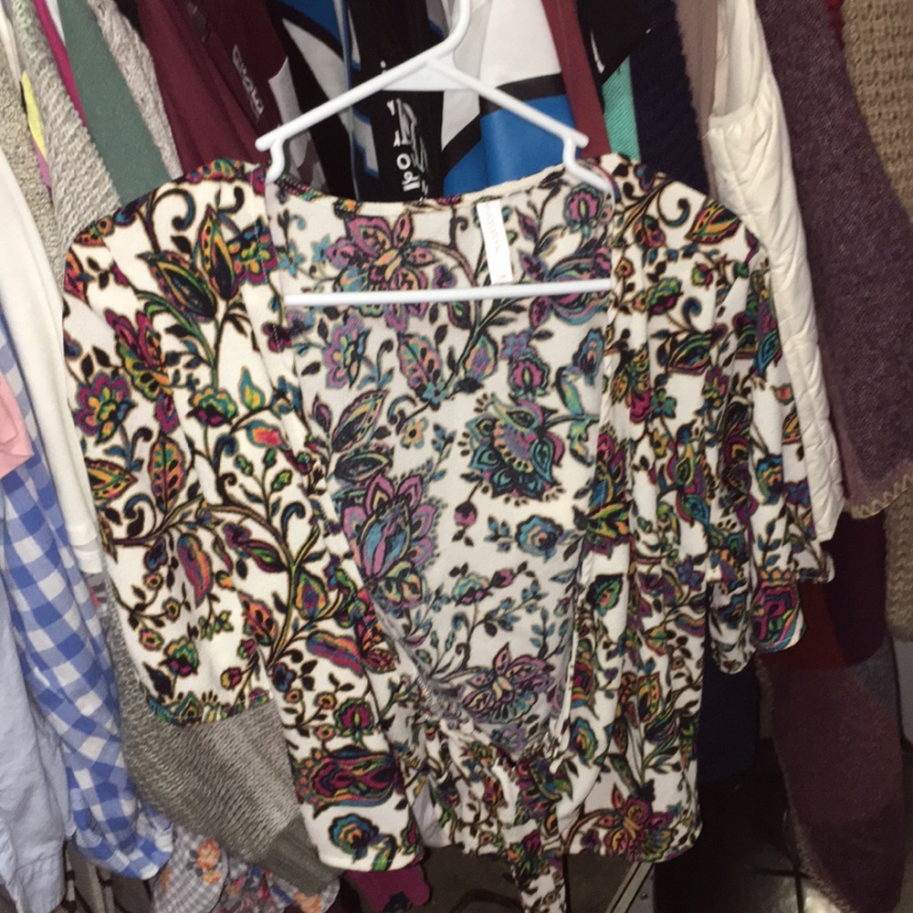 Floral crop top